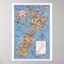 Search for vintage new zealand map posters Advertising