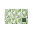 Search for green leaves bath mats Palm tree