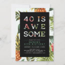 Search for beach 40th birthday invitations Modern