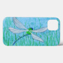 Search for green dragonfly iphone cases Blue