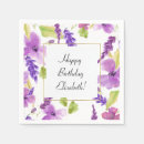 Search for purple floral napkins Pretty