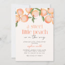 Search for sweet as a peach baby shower invitations Summer