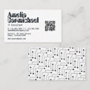 Search for information technology business cards Black