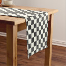 Search for black and white table runners Checks