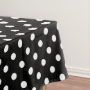 Search for black and white polka dot tablecloths Chic