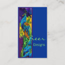 Search for peacock business cards Turquoise