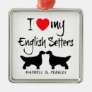 Search for english setter christmas tree decorations Setters