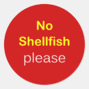 Search for shellfish stickers Allergic