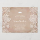 Search for white lace bridal shower invitations Calligraphy