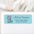 Search for blue and gray return address labels Cartoon
