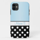 Search for blue dots iphone cases Black