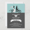Search for tandem bike wedding invitations Modern