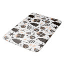 Search for black and white christmas bath mats Simple