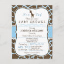 Search for giraffe baby boy shower invitations Vintage