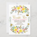 Search for bumble bee birthday invitations Yellow floral