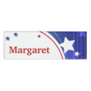 Search for red white blue name tags Stars