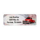 Search for pickup truck return address labels Retro