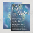 Search for teal gold 50th birthday invitations Fifty and fabulous