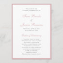 Search for formal wedding programmes Dusty rose