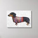 Search for dachshund canvas prints Contemporary