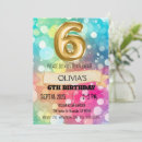 Search for 6 year old birthday invitations 6th