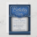 Search for sapphire blue birthday invitations Royal