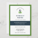 Search for golf retirement invitations Golfer