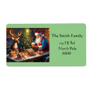 Search for gingerbread house return address labels Christmas tree