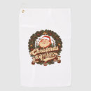 Search for santa claus golf towels Christmass