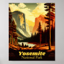 Search for vintage yosemite posters California vacation