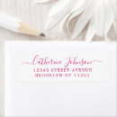 Search for hot pink return address labels Minimalist