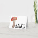 Search for mushrooms thank you cards Toadstool