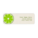 Search for fruit slices return address labels Lime
