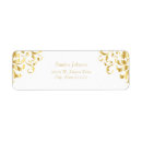 Search for gold damask return address labels White