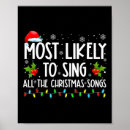 Search for christmas song posters Sing