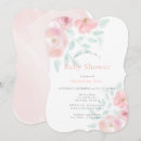 Search for soft pink rose invitations Watercolor
