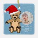 Search for cute teddy bear christmas tree decorations Babys first christmas