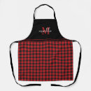 Search for red black plaid aprons Baker