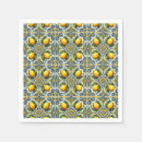 Search for blue tile napkins Party