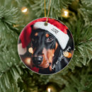 Search for doberman christmas tree decorations Snow