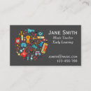 Search for learning business cards Colorful
