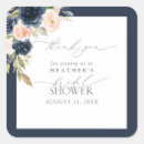 Search for navy blue bridal shower stickers Botanical