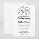 Search for black cat wedding invitations Black and white