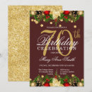 Search for holiday birthday invitations Gold