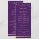 Search for purple and gold wedding programs Simple