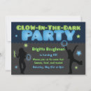Search for kids glow party invitations Black light