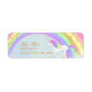 Search for rainbow glitter return address labels Magical