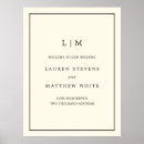 Search for monogrammed wedding posters For her