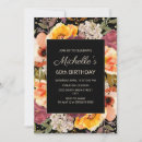 Search for black and orange birthday invitations For her