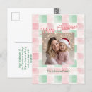 Search for retro gingham vertical postcards Pink